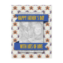 Fathers Day ADD YOUR PHOTO Sketchy D for Daddy Post Cards