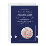 Father's Day Baseball Invitation