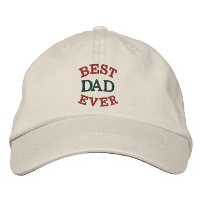 Father's Day Best Dad Embroidered Hat