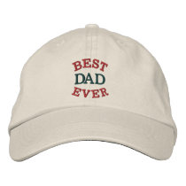 Father's Day Best Dad Embroidered Hat