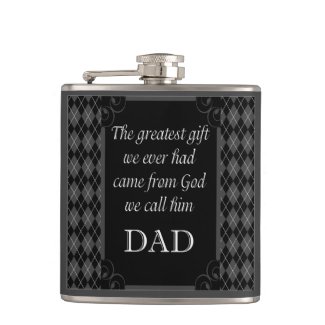 Father's Day - Birthday "Greatest Gift We" Hip Flask