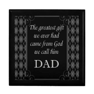 Father's Day - Birthday "Greatest Gift We" Trinket Boxes