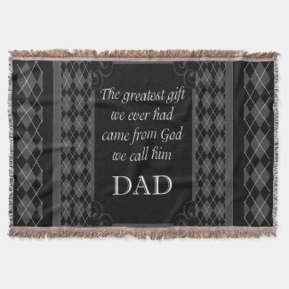 Father's Day - Birthday "Greatest Gift We" Throw Blanket