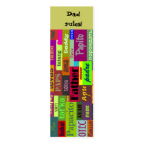 Father's Day Bookmark business cards by ChiaPetRescue Father's Day Bookmark business cards