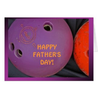 Father's Day bowler Greeting Card