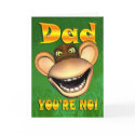 Father's Day Card cute Monkey face