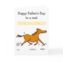 Father's Day Card Especially for Horse Lovers by Swisstoons Father's Day Card Especially for Horse Lovers