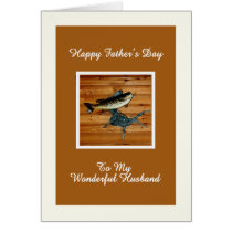 Father's Day Card for Husband Small Mouth Bass