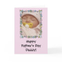 Father's Day Card from Baby - pink