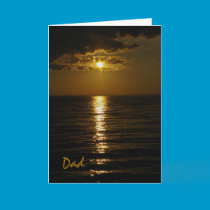 Father's Day Card - sunset cards