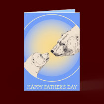 Father's Day Cards Polar Bear Greeting Card