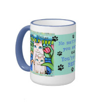 Father's Day Cat Family Coffee / Tea Mug