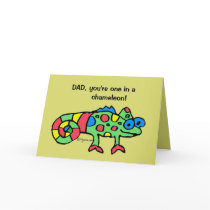 Father's Day Chameleon Card by zooogle Father's Day Chameleon Card