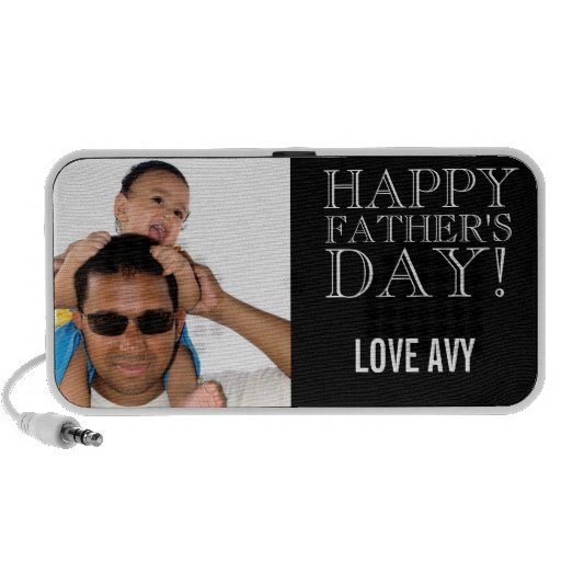 Father's Day Custom Photo Doodle Speaker