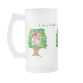 Fathers Day Customizable Photo Beer Mug Template mug