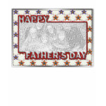 Fathers Day Cut Out ADD YOUR PHOTO Field of Stars Tee Shirt
