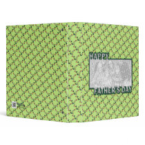 Fathers Day Cut Out ADD YOUR PHOTO Frogs 3 Ring Binder - Binder