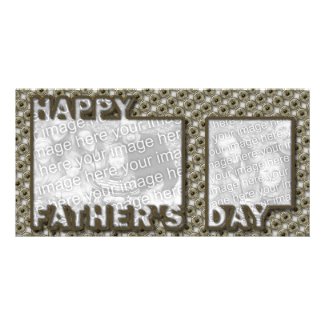 Fathers Day Cut Out ADD YOUR PHOTO Hero Badge Photo Card Template