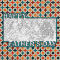 Fathers Day Cut Out ADD YOUR PHOTO Jewel Stars