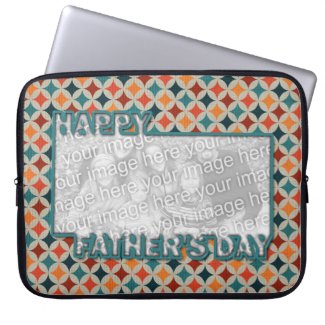 Fathers Day Cut Out ADD YOUR PHOTO Jewel Stars Laptop Sleeves