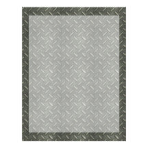 Fathers Day Cut Out ADD YOUR PHOTO Metal Grid Letterhead