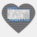 Fathers Day Cut Out ADD YOUR PHOTO Music Heart Sticker