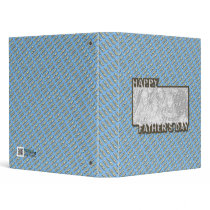Fathers Day CutOut ADD YOUR PHOTO Polka Dot Father 3 Ring Binder - Binder