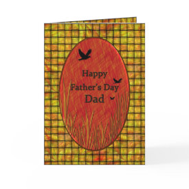 Father's Day Bambo / Birds Card - Nature feel to this father's day card for dad.