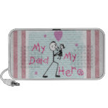 Father's Day Dad My Hero Doodle Mini Speaker