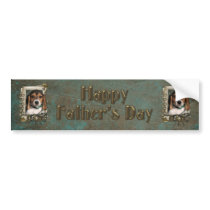 Fathers Day DAD - Stone Paws - Beagle Puppy Bumper Stickers
