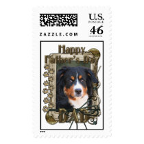 Fathers Day DAD Stone Paws - Bernese Mountain Dog Stamps