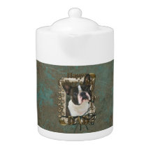 Fathers Day DAD - Stone Paws - Boston Terrier
