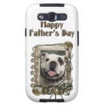 Fathers Day DAD - Stone Paws - Bulldog Galaxy S3 Cover