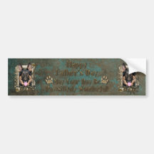 Fathers Day DAD - Stone Paws German Shepherd Kuno Bumper Stickers