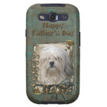 Fathers Day DAD - Stone Paws - Lowchen Samsung Galaxy S3 Covers