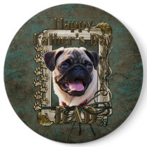 Fathers Day DAD - Stone Paws - Pug Pin