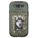 Fathers Day DAD - Stone Paws - Siberian Husky Samsung Galaxy SIII Cover