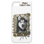 Fathers Day DAD - Stone Paws - Siberian Husky iPhone 5 Cover