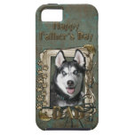 Fathers Day DAD - Stone Paws - Siberian Husky iPhone 5 Case