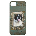Fathers Day DAD - Stone Paws - St Bernard - Mae iPhone 5 Covers
