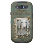 Fathers Day DAD - Stone Paws - Weimaraner Galaxy SIII Case