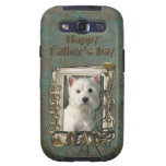 Fathers Day DAD - Stone Paws - Westie Samsung Galaxy SIII Covers
