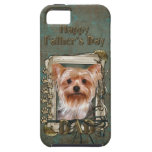 Fathers Day DAD - Stone Paws - Yorkshire Terrier iPhone 5 Covers