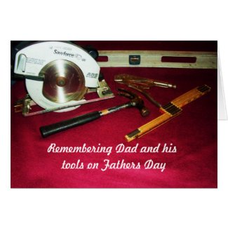 FATHERS DAY, DADS TOOLS card