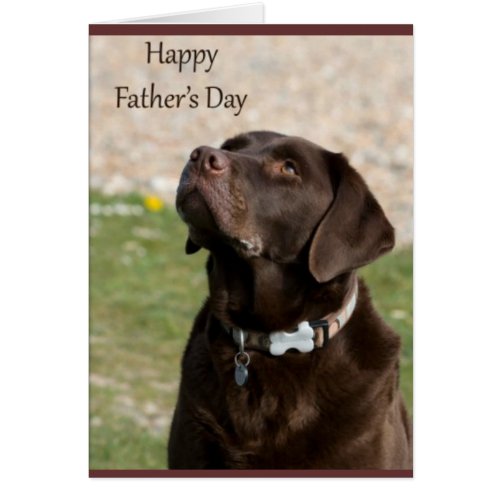 Fathers Day Doggy Greeting Card