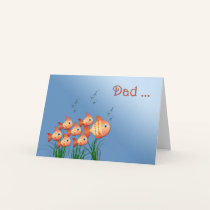Father's Day Fish Family cards