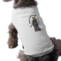 Fathers Day Fishing Bear Dog Tee