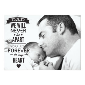 Father's Day Flat Photo Card - Vintage Typography 5