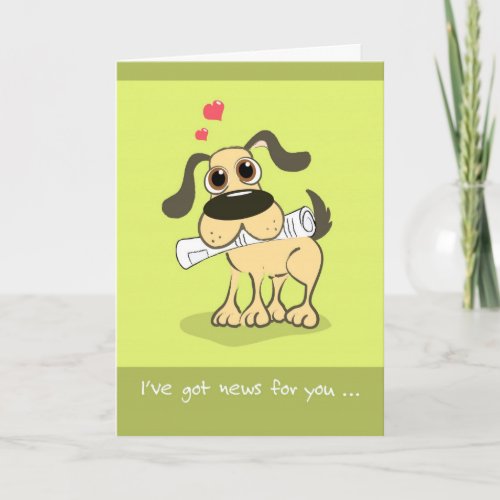 Father's Day From the Dog Cute Greeting Card