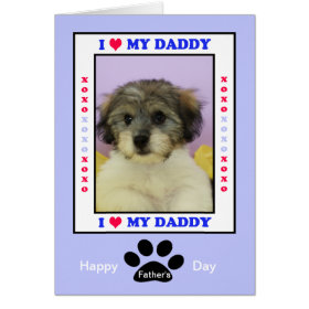 Father's Day from the Dog -- Your Photo Greeting Card